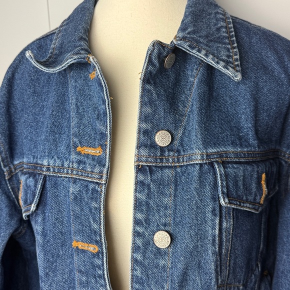 Vintage Bill Blass jeans 100% cotton Jean jacket front pocket medium blue wash - Picture 4 of 11